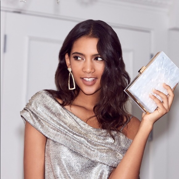 Rachel Zoe Winter 2018 Marble Box Clutch - Picture 7 of 8